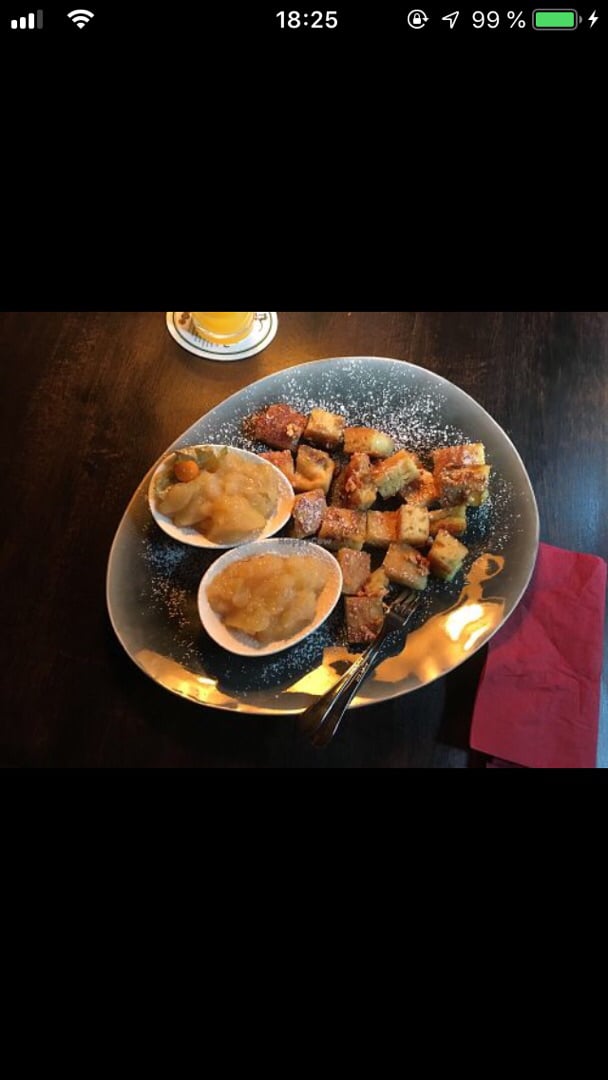 review photo of bodhi - veganes restaurant & bar Kaiserschmarrn - dessert shared by @plantbasedlisa on 04 Dec 2019 - review