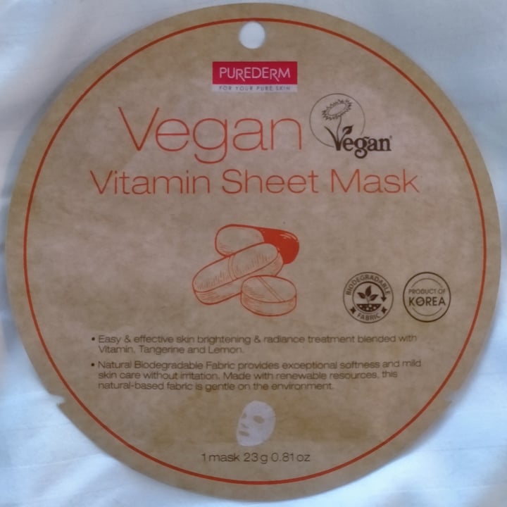 photo of Purederm Multi Vitamin Sheet Mask shared by @meganvb on  09 Oct 2021 - review
