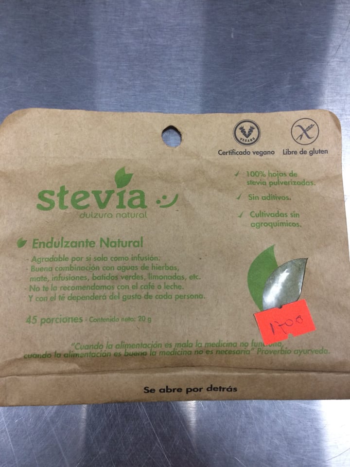 photo of Dulzura Natural Stevia shared by @educhefvegan on  01 Feb 2020 - review