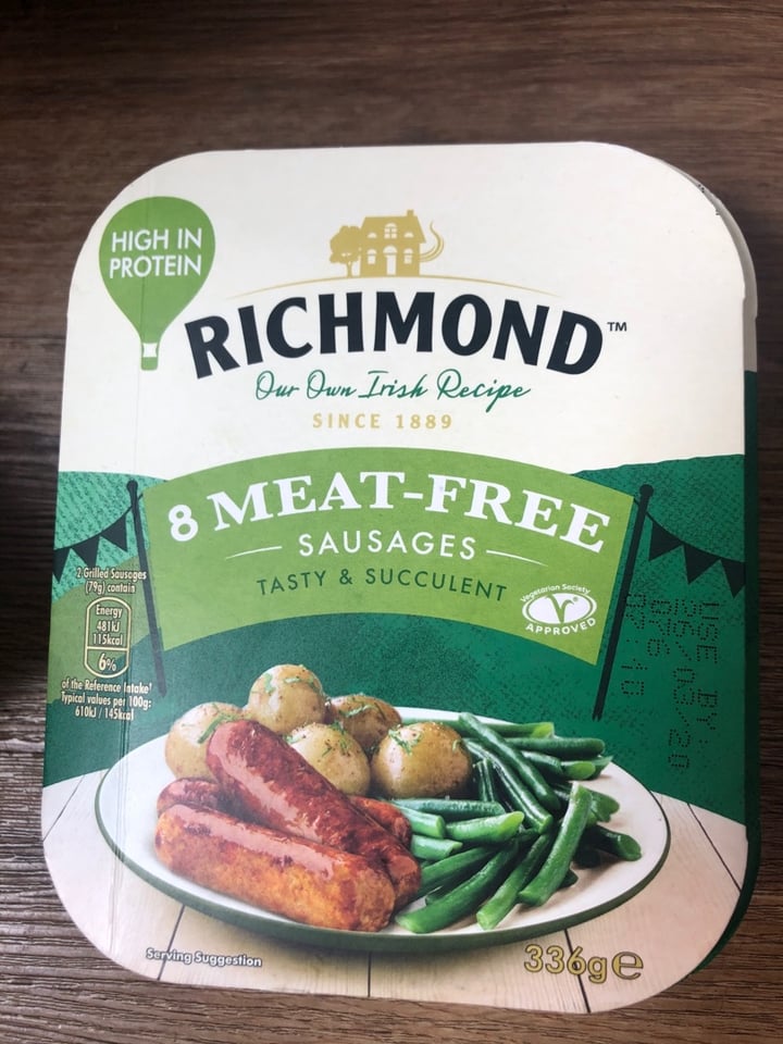 review photo of Richmond Richmond Meat Free Sausages shared by @harrietpr on 13 Apr 2020 - review