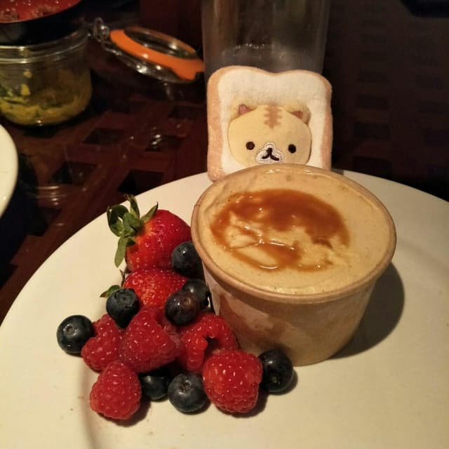 Foto do prato “Kinako Soy Caramel Ice Cream”