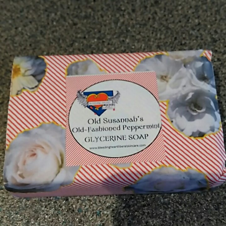 photo of Bleeding heart liberal skincare Old Susannah's Old-fashioned Peppermint Glycerine Soap shared by @carolwrightmilne on  14 Nov 2020 - review