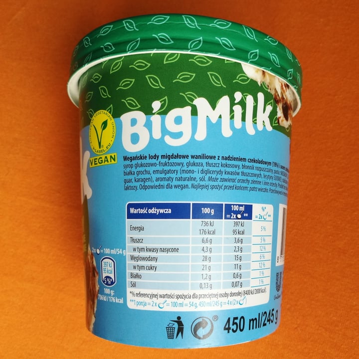 photo of Algida Big Milk - Vegan (vanilla & chocolate swirl) shared by @vedrana on  02 Apr 2022 - review