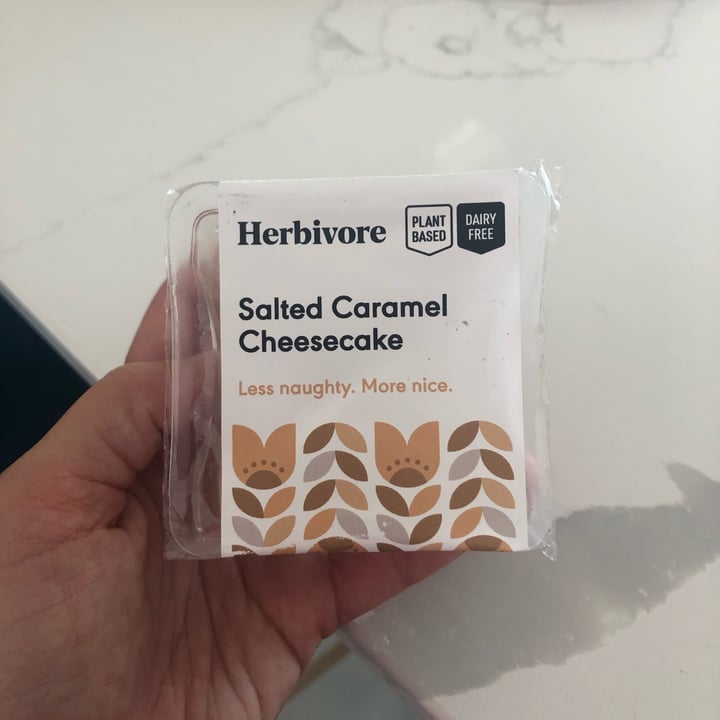 photo of Herbivore Salted caramel cheesecake shared by @zsuz on  05 Nov 2021 - review