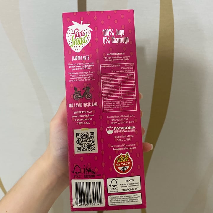 review photo of Pura frutta Blend de estaciĂłn. Manzana + frutilla shared by @denisezeta on 05 Dec 2021 - review