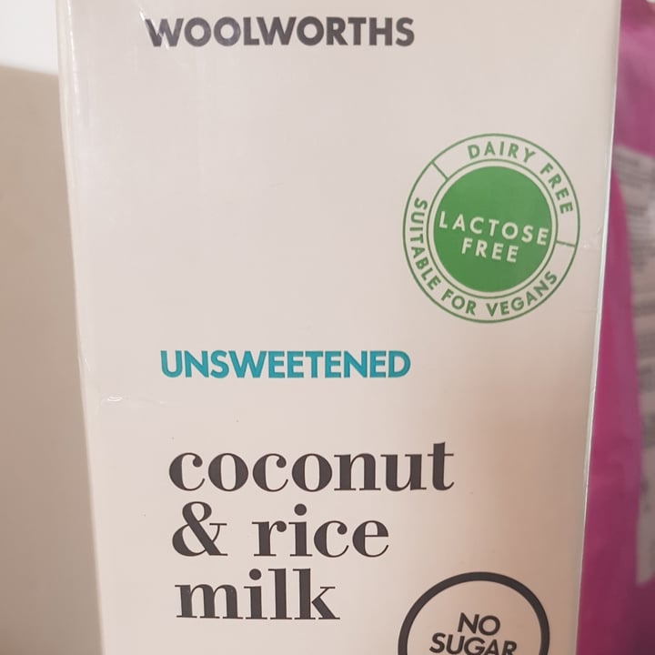 photo of Woolworths Food Coconut and rice milk shared by @snowfairysugar on  16 Feb 2022 - review