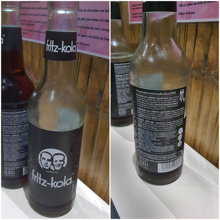 photo of Fritz-kola Bebida de cola shared by @evahernandezmartinez on  24 Sep 2021 - review
