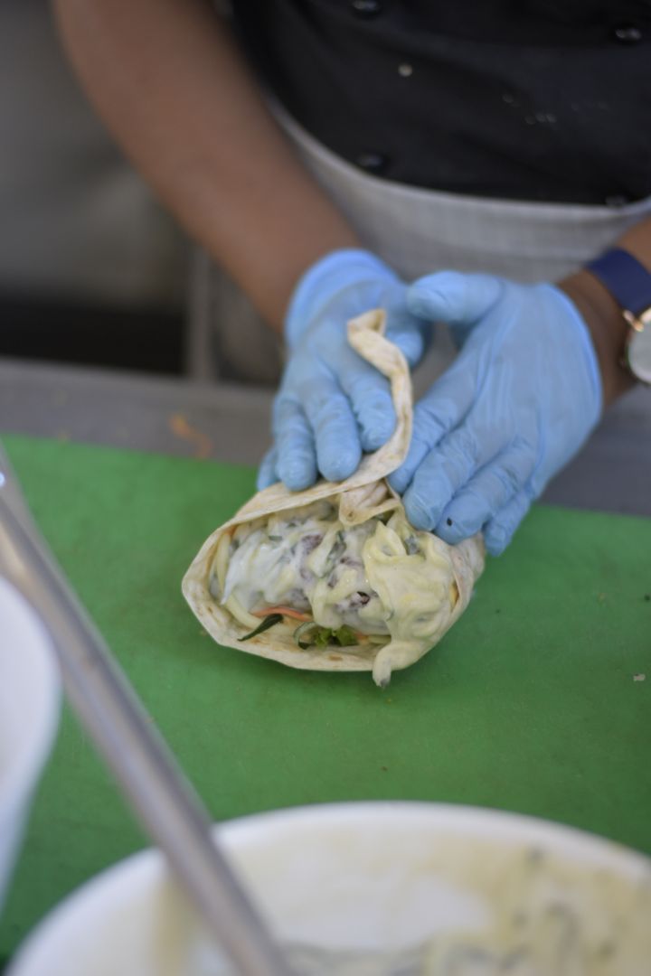 review photo of Scheckter's RAW Gourmet Falafel Wrap shared by @kaleekarsten on 24 Feb 2020 - review