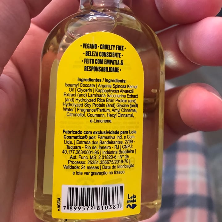 review photo of Lola Cosmetics Óleo de argan (argan oil) shared by @luaneshimabuku on 18 Jun 2022 - review
