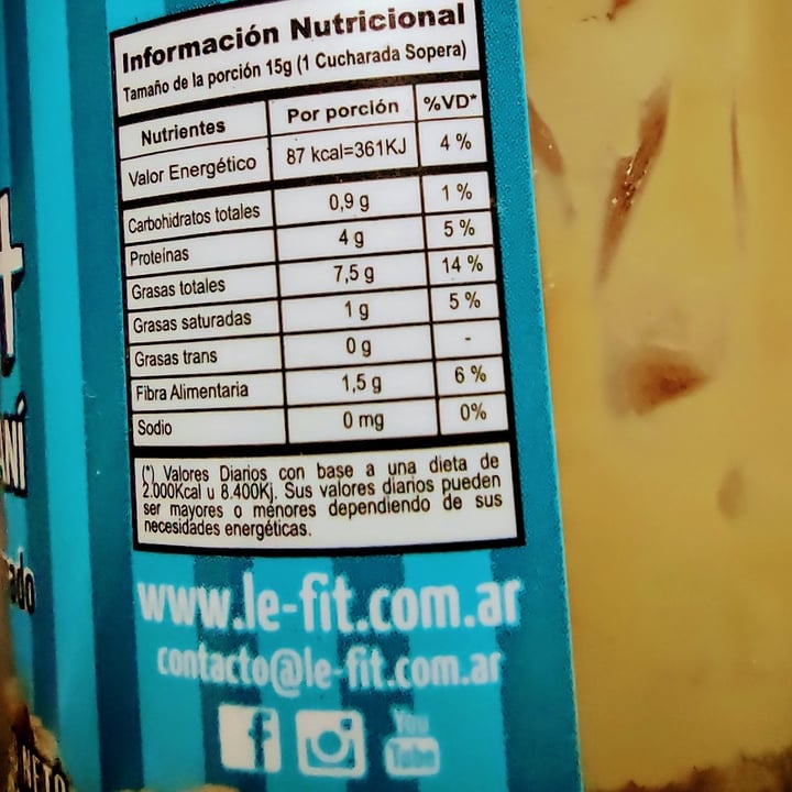 review photo of Le-Fit Mantequilla De Mani Natural shared by @sofilemos on 03 Mar 2021 - review