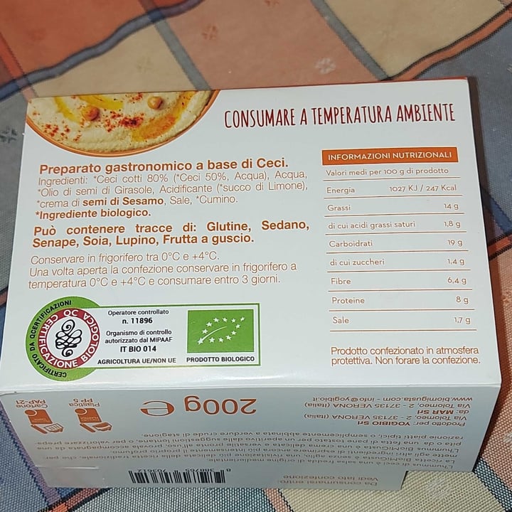 photo of Biomigusta Hummus bio di ceci shared by @lore98 on  18 Nov 2021 - review