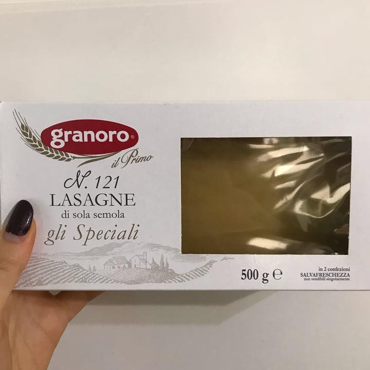 photo of Granoro Lasagna shared by @francineveg on  10 Oct 2021 - review