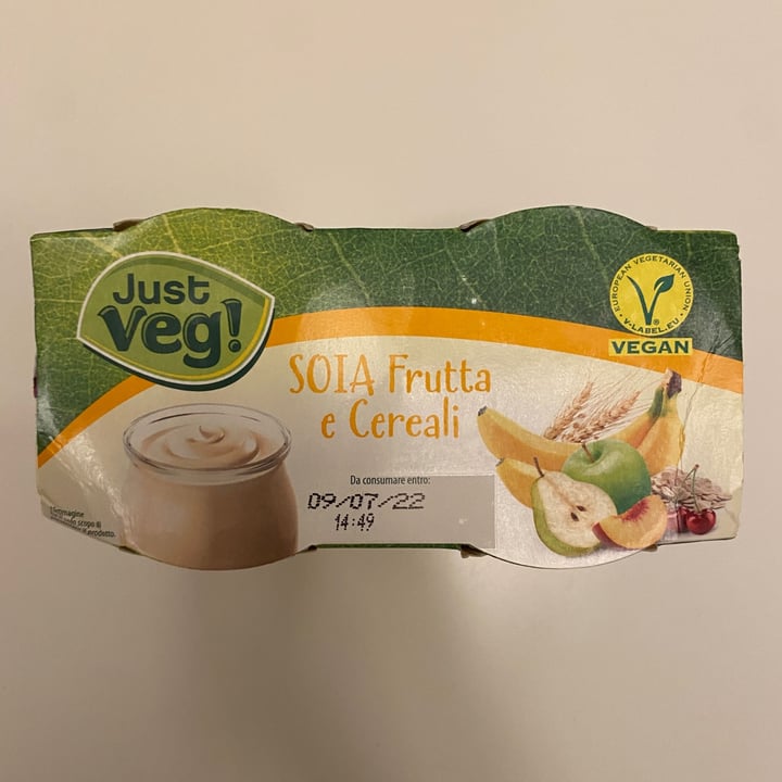 photo of Just Veg! (ALDI Italy) Yogurt soia frutta e cereali shared by @mariamagri on  07 Jun 2022 - review