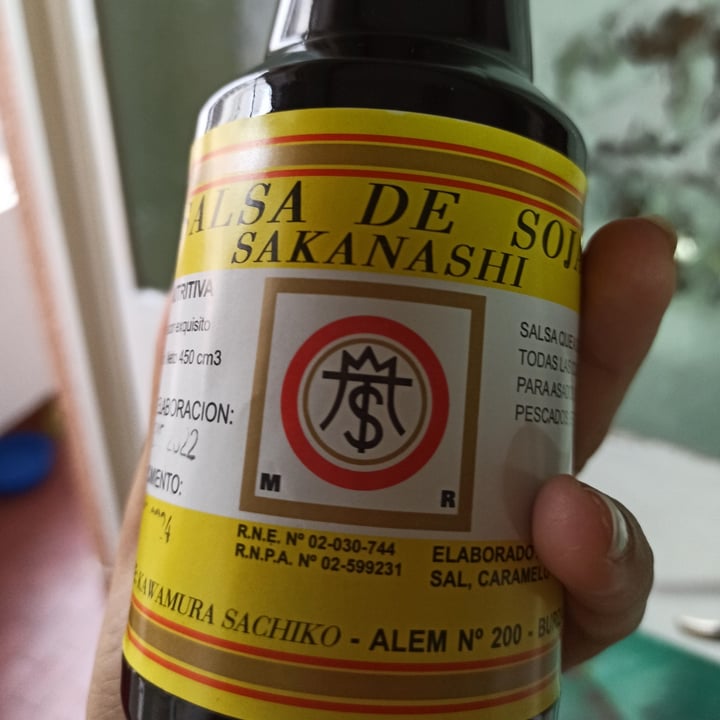 photo of SAKANASHI Salsa de soja etiqueta amarilla shared by @yazalmonacid on  11 Feb 2022 - review