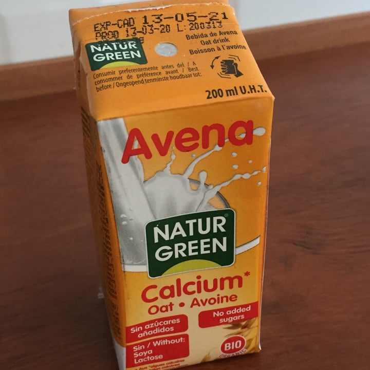 photo of NATUR GREEN Leche de Avena Calcium shared by @mayaserana on  21 Oct 2020 - review