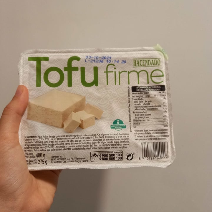 photo of Hacendado Tofu Firme shared by @aurorarios on  16 Sep 2021 - review