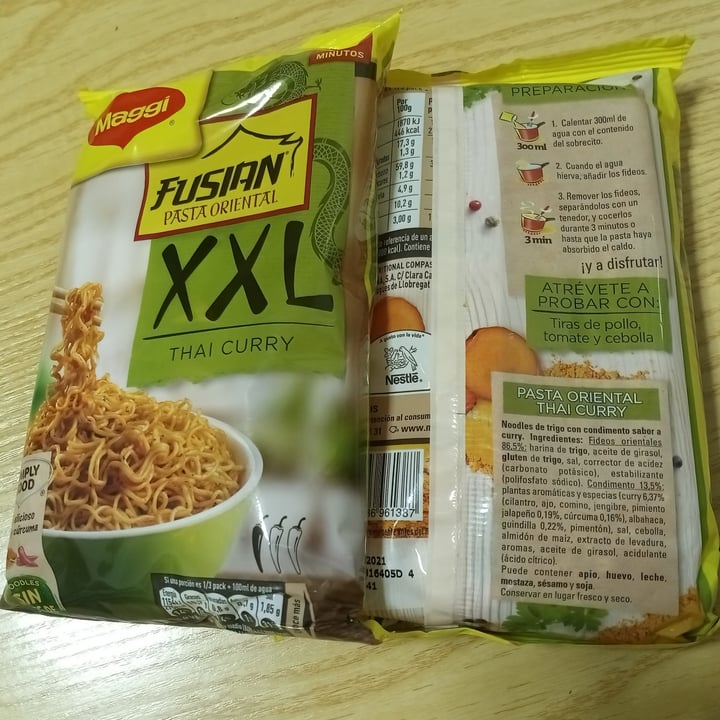 photo of Maggi Fusian Pasta Oriental Thai Curry XXL shared by @titoherbito on  31 Jan 2021 - review