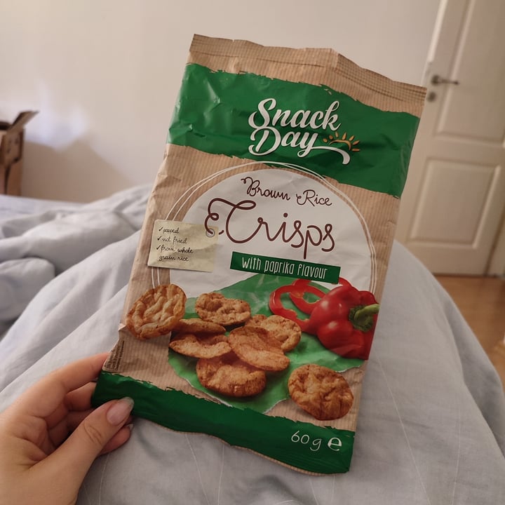 photo of Snack Day Brown rice crisps with paprika flavor shared by @flouredfingers on  10 Sep 2021 - review