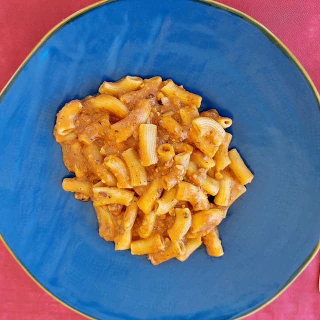 Photo of the dish “maccheroni al ragù di porcini e nocciole”