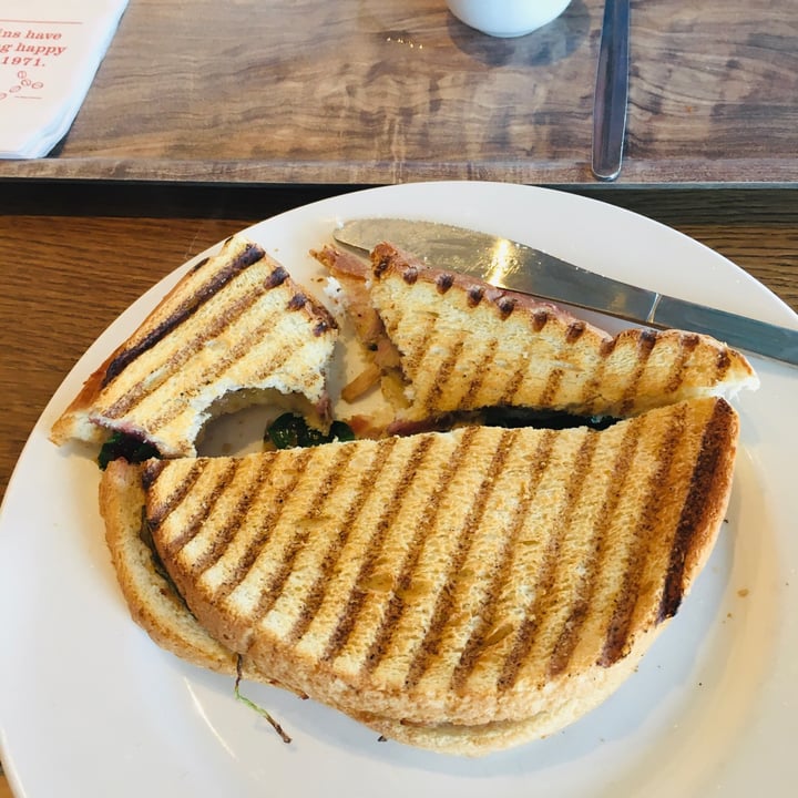 photo of Costa Coffee Caramel Oat Latte And Turkee Cranberry & Stuffing Toastie shared by @monica8 on  26 Nov 2021 - review