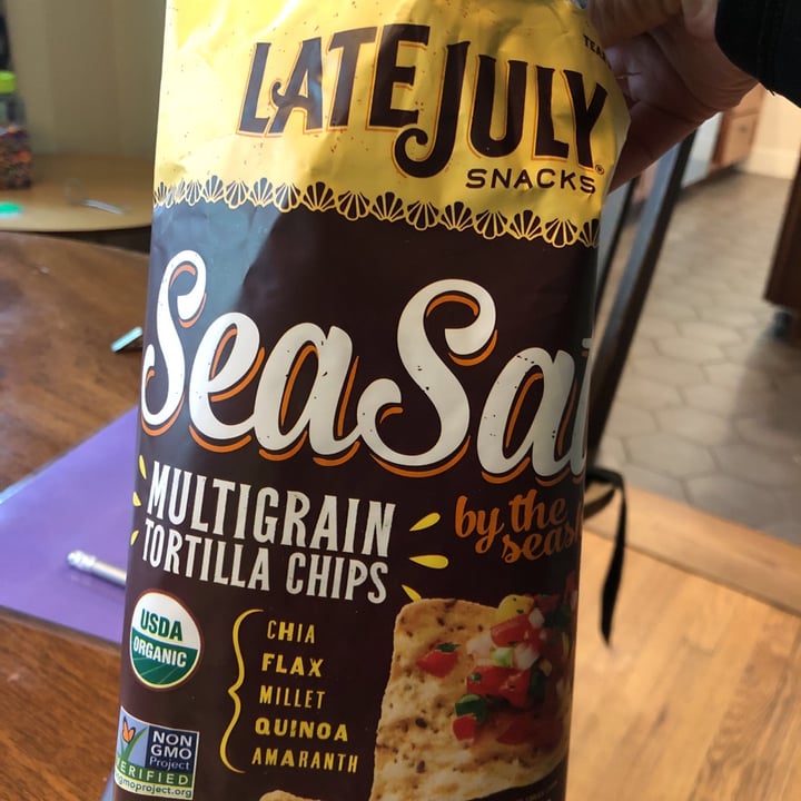 photo of Late July Snacks Multigrain Tortilla Chips: Sea Salt shared by @jalybeck on  13 Jul 2021 - review