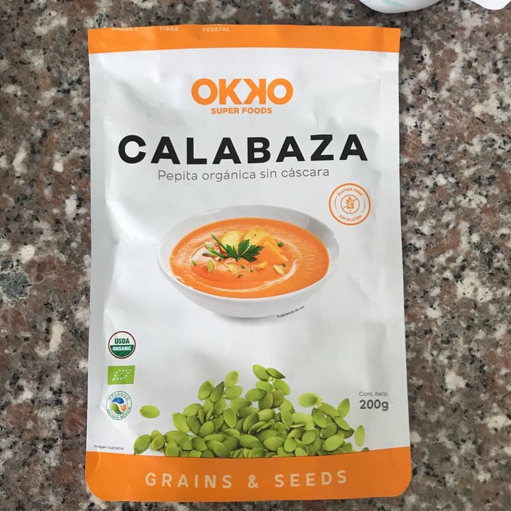 photo of Okko Super Foods Calabaza, pepitas orgánicas shared by @bedid on  17 Jul 2021 - review