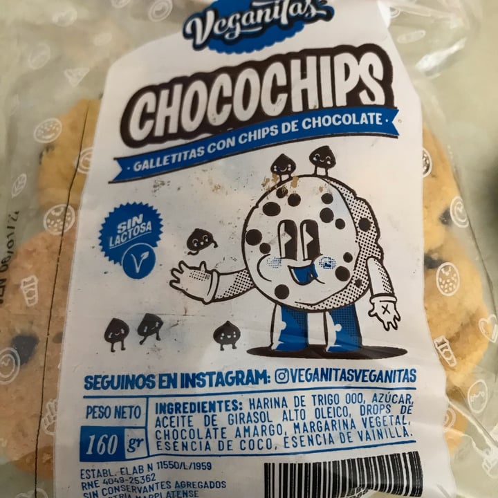 photo of Veganitas Galletita de Chocochips shared by @hipernova on  06 Oct 2021 - review