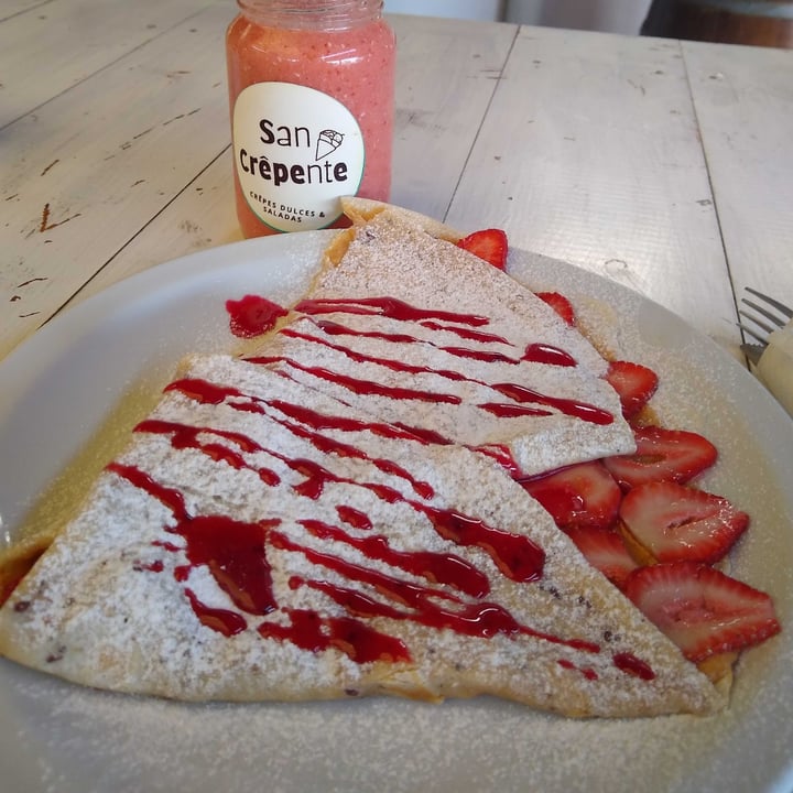 photo of San Crêpente Crêpe De Frutillas Y Mantequilla De Maní shared by @leonelvonk on  13 Feb 2022 - review