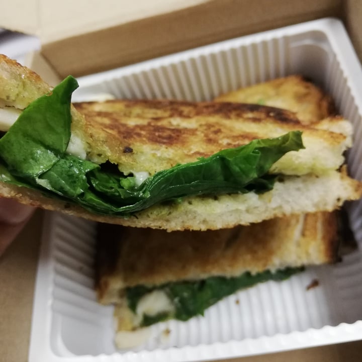 photo of Jacksons Real Food Market Kyalami Corner Upper Level Spinach, pesto and vegan cheese toasted sandwich shared by @natasha1912 on  05 Mar 2021 - review