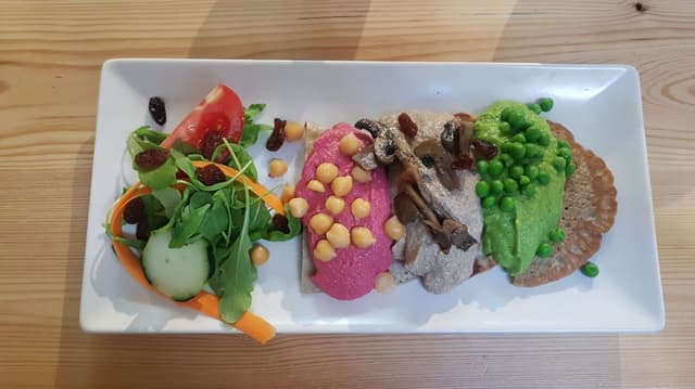 Photo du plat “Crepe De Trigo Sarraceno Con Patés Vegetales”