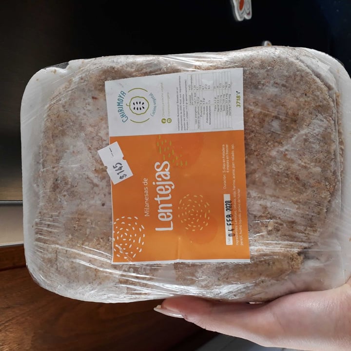 review photo of Chirimoya Milanesas De Lentejas shared by @ludvegan on 12 Feb 2020 - review