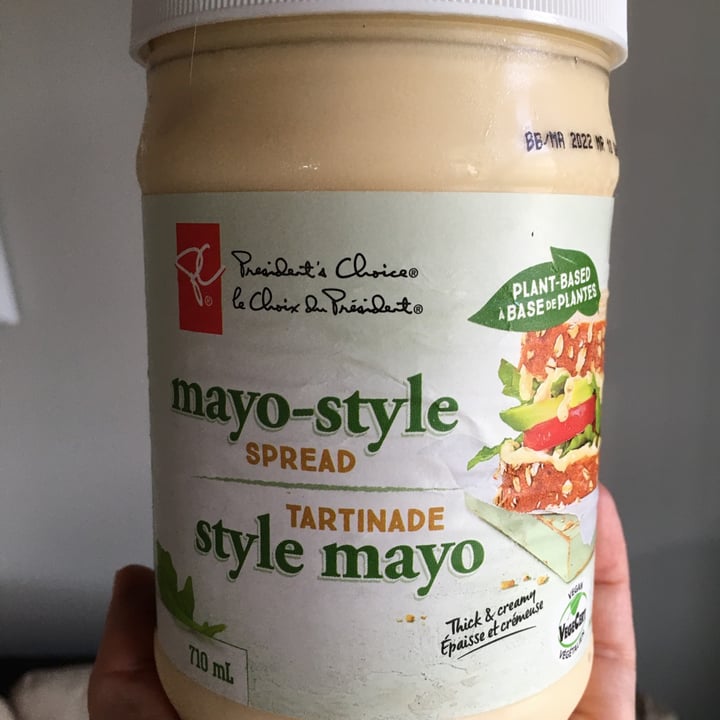 photo of President's Choice Plant Based Mayo By PC shared by @briannag on  01 Jul 2021 - review