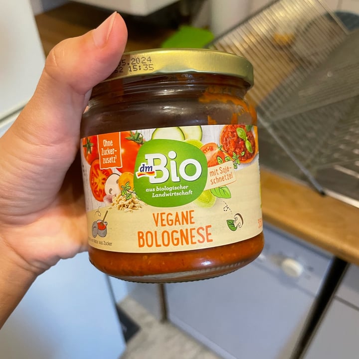 photo of dmBio Vegane Bolognese shared by @isabella123 on  22 Aug 2022 - review