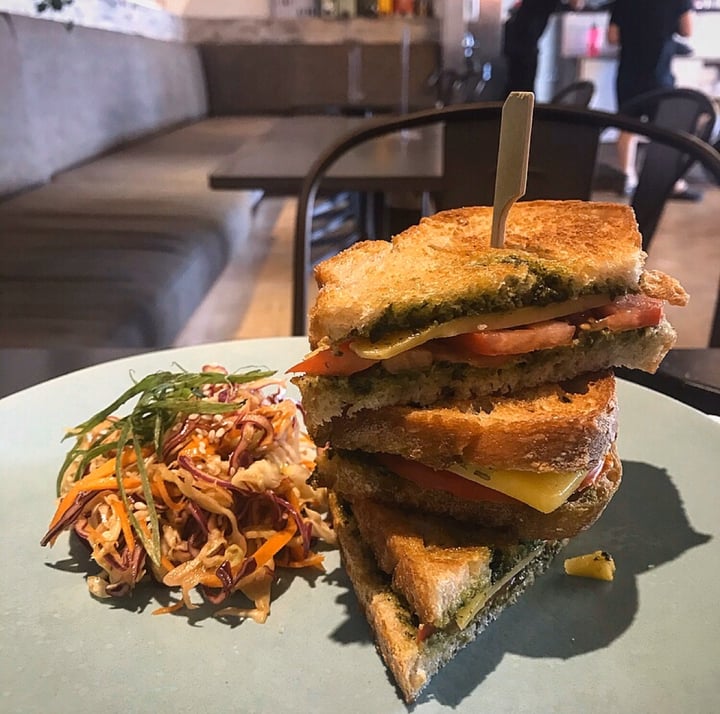 photo of Bamboo Plant Power - Plant Based Vegan Restaurant Toasted Cheeze & Tomato shared by @capetownvegan on  27 Jan 2020 - review