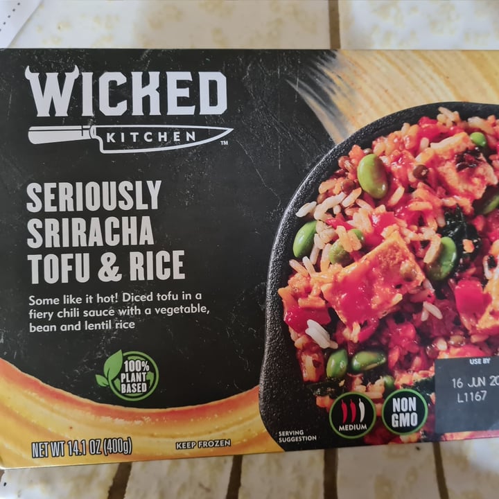 photo of Wicked Seriously Sriracha Tofu and Rice shared by @sofihuasteca on  29 Sep 2022 - review