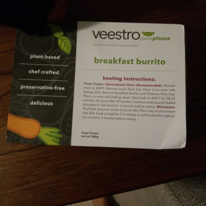 photo of Veestro Veestro Breakfast Burrito shared by @shall on  30 Apr 2020 - review