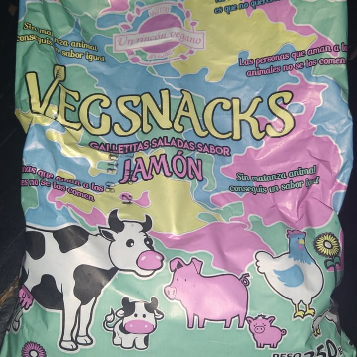 photo of Un Rincón Vegano Vegsnacks Galletas Saladas sabor Jamon shared by @pedrovegano on  27 Feb 2021 - review