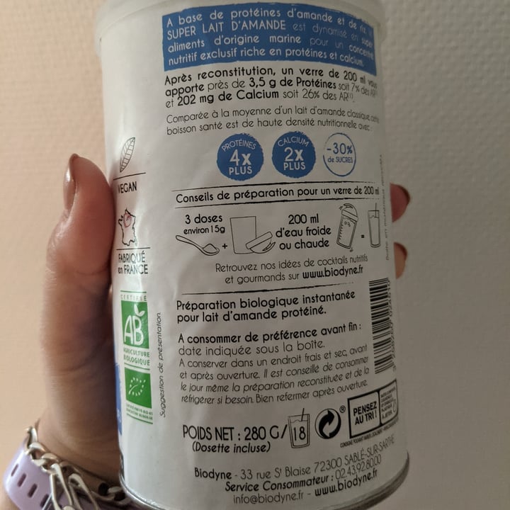 review photo of Biodyne Super lait d'amande instantané shared by @jennasdaydreams on 17 May 2021 - review