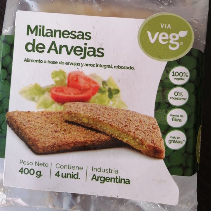 photo of Via Veg Milanesa Arvejas shared by @maruvegana on  15 Oct 2020 - review