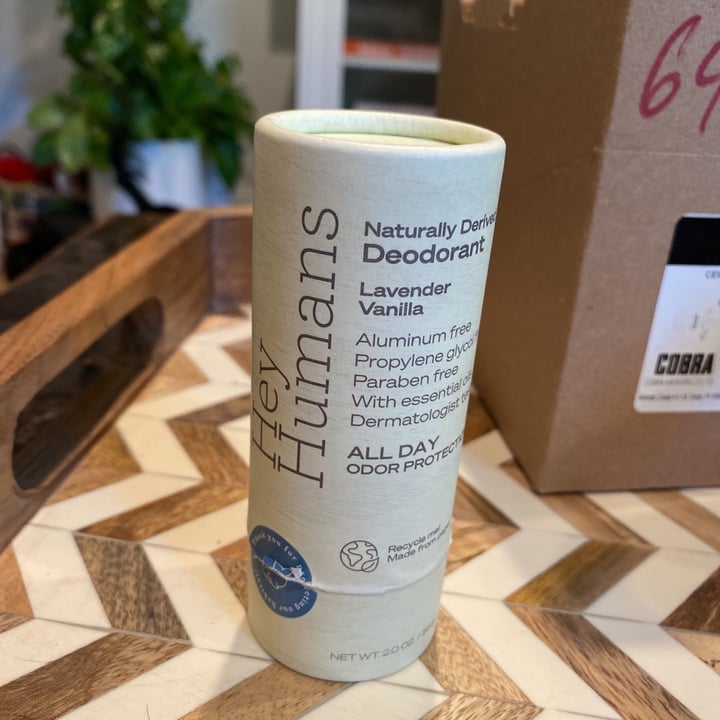 photo of Hey Humans Naturally Derived Deodorant shared by @hannahgallart on  02 Jun 2021 - review