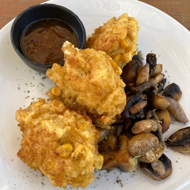 photo of Pure Café Corn Fritters shared by @allywally on  21 Feb 2021 - review