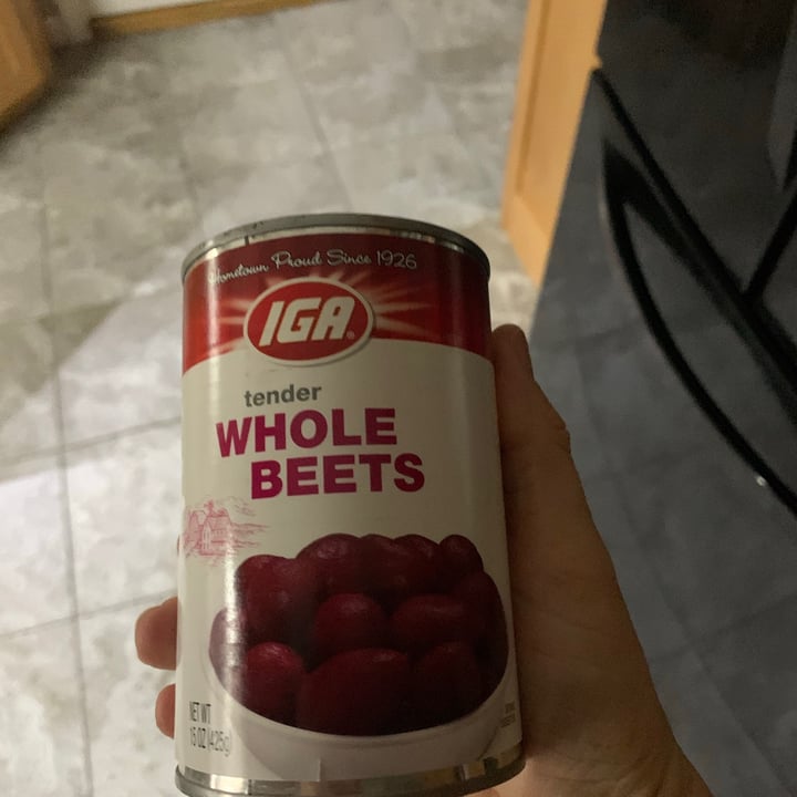 photo of IGA Whole Beets shared by @lizzie16 on  01 Jan 2021 - review