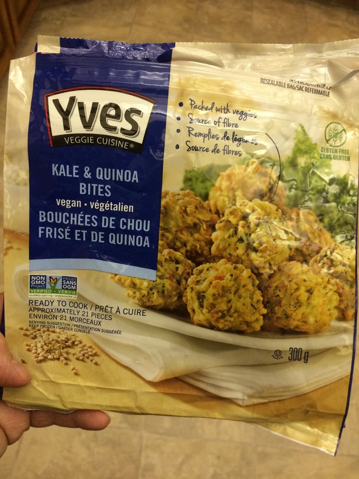 photo of Yves Veggie Cuisine Kale and Quinoa bites shared by @gardenpicked on  16 Dec 2018 - review