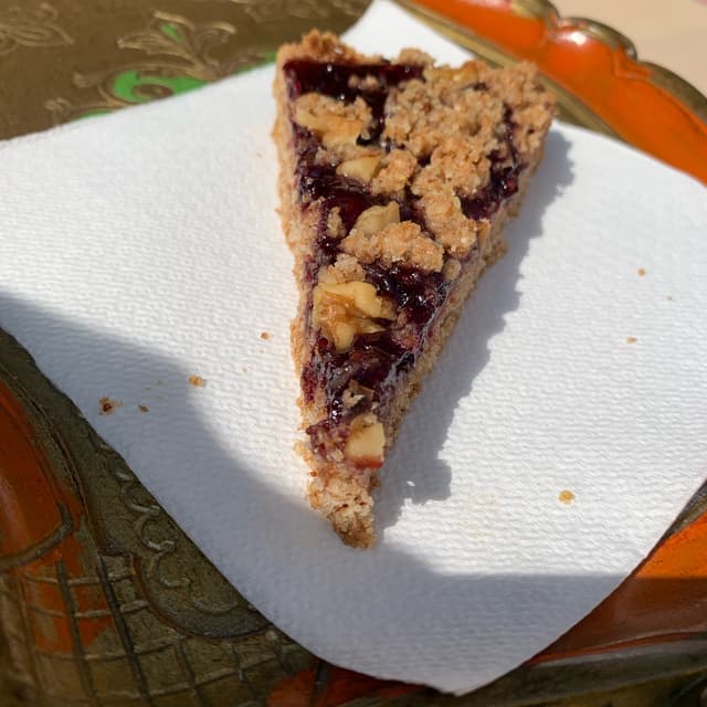 Photo of the dish “Crostata con farina integrale e frutta secca”