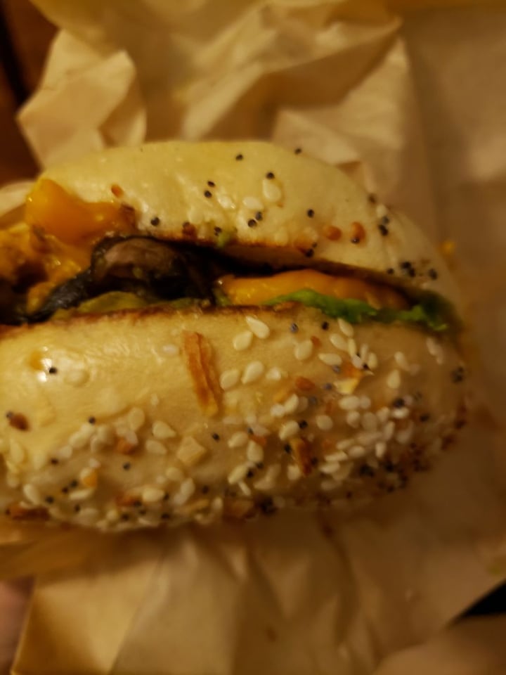 photo of Gnome Café Bagel Sandwich shared by @norcalvegan on  31 Jul 2019 - review