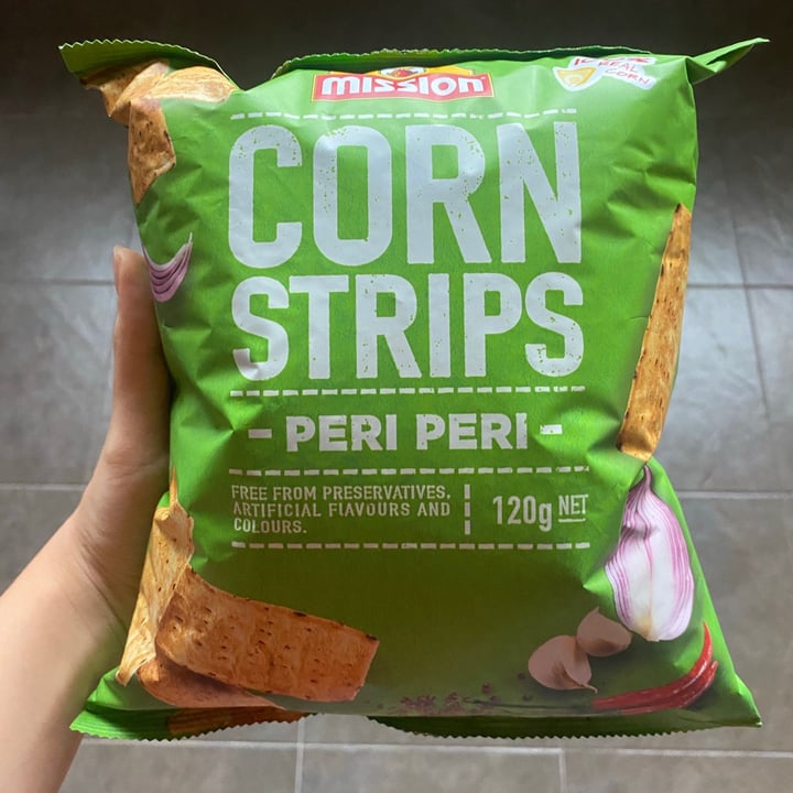 photo of Mission Foods Corn Strips Peri Peri shared by @celestenvg on  17 Apr 2021 - review