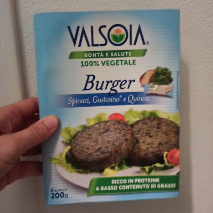 review photo of Valsoia Burger spinaci, gustosino e quinoa shared by @ste83 on 12 Aug 2022 - review