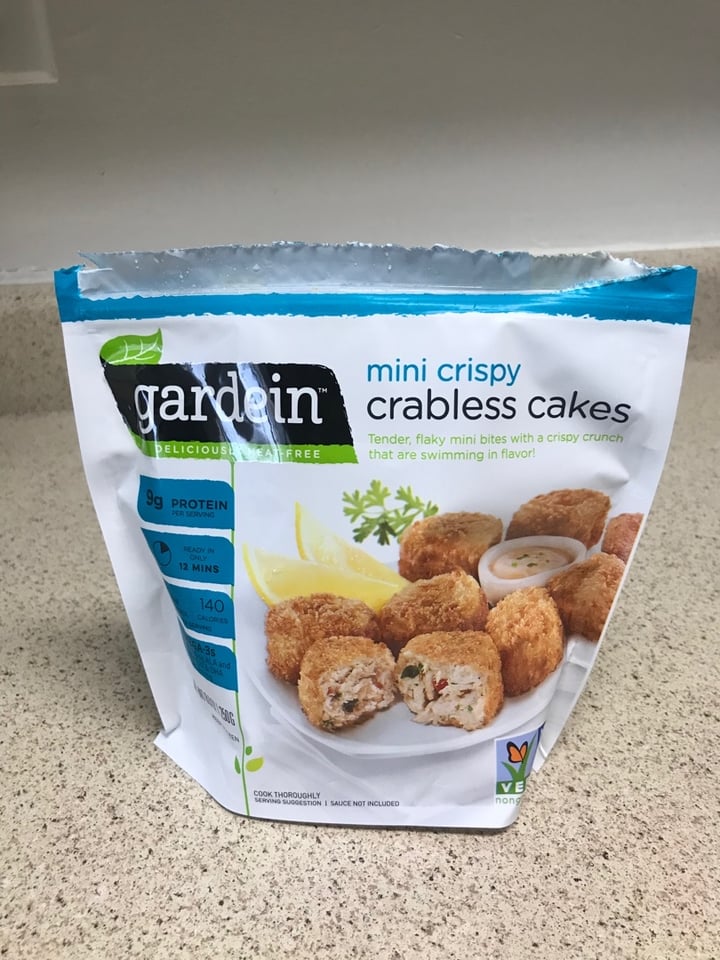 photo of Gardein Mini Crispy Crabless Cakes shared by @curvycarbivore on  02 Dec 2019 - review