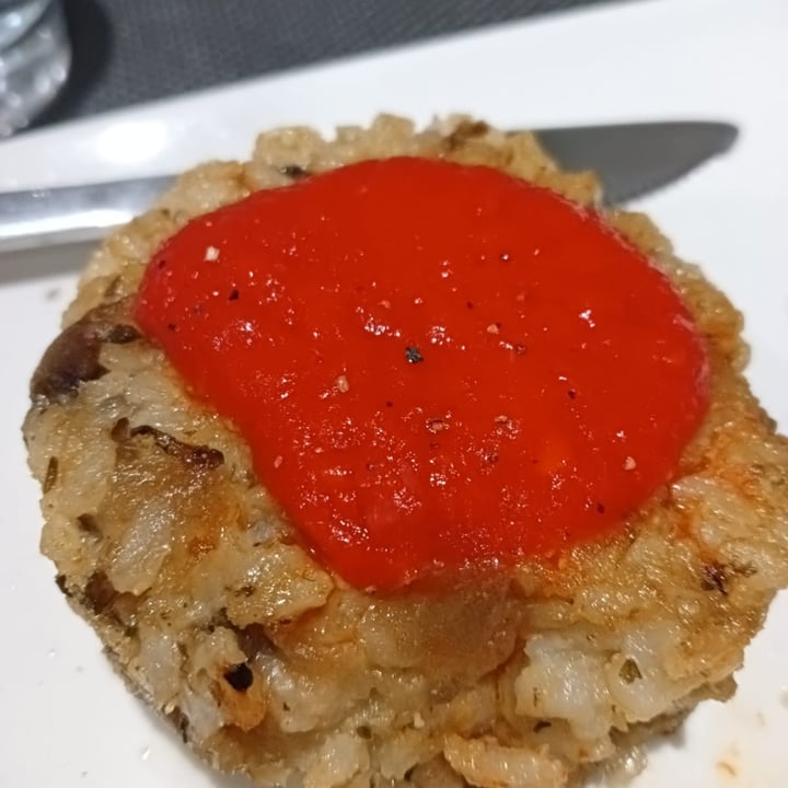 review photo of Bambú medallones de arroz integral y setas con salsa de piquillos shared by @larabc on 09 May 2022 - review