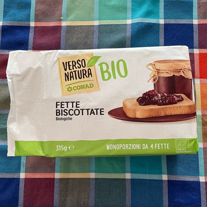 photo of Verso Natura Conad Veg Fette Biscottate shared by @saravegana17 on  09 Feb 2022 - review